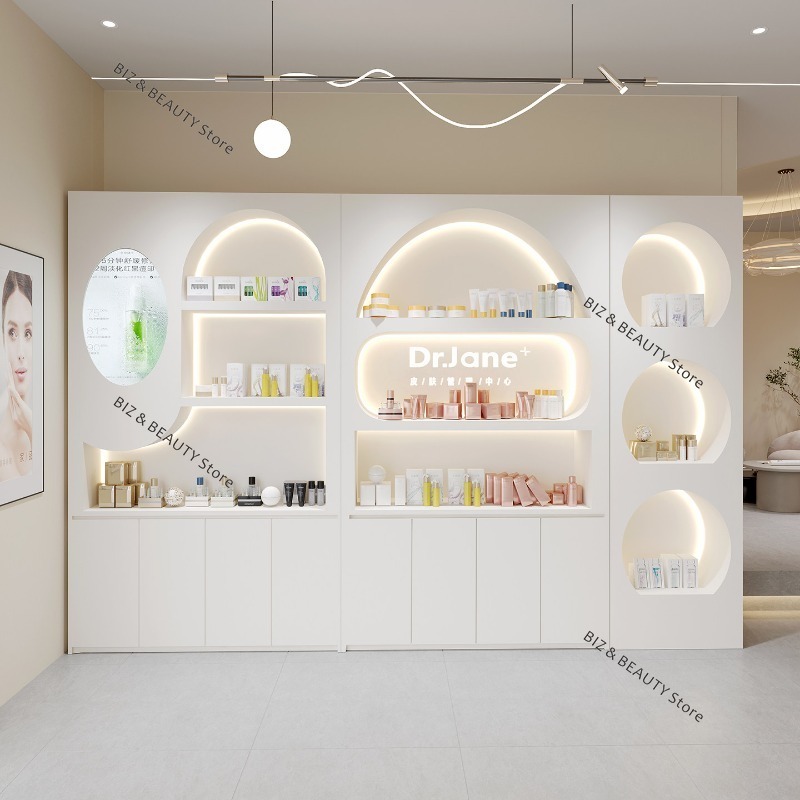 Luxury Skincare Display - 럭셔리 하이엔드 화장품 진열장 - 우아한
