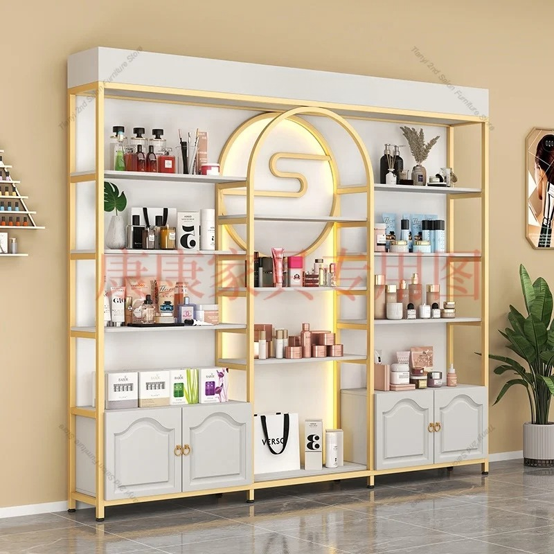 Luxury Skincare Display - 모던 럭셔리 화장품 진열장 북유럽 스타일