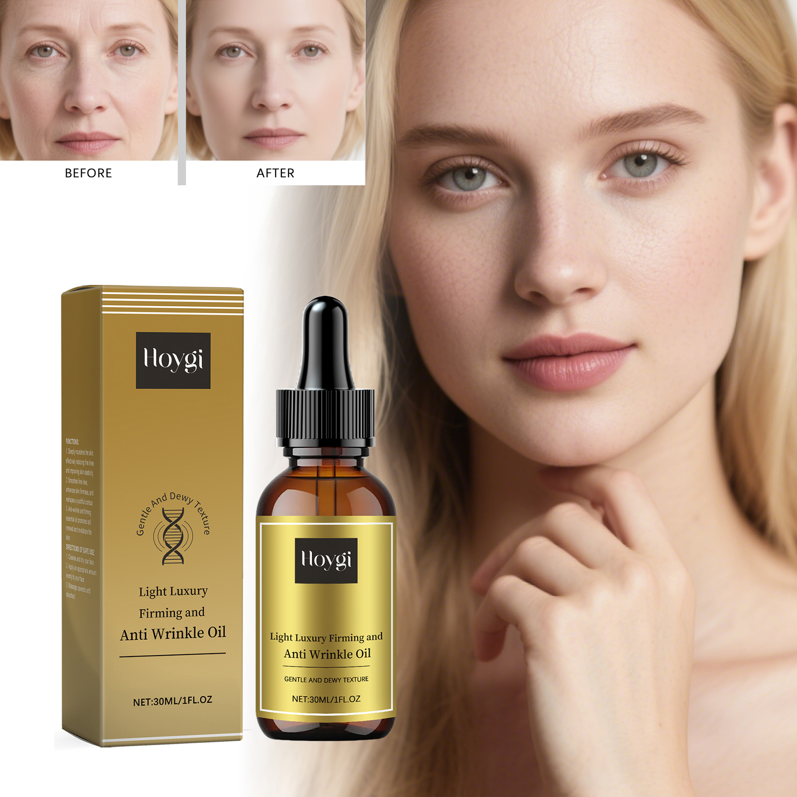 Luxury Skincare Moisturizer - 탄력있는 페이셜 케어 오일 리프팅 주름