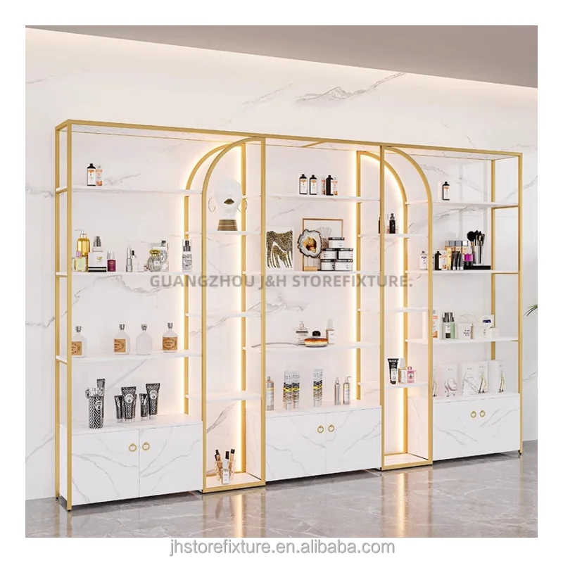 맞춤형 공장 모던 네일 쇼케이스 고급 스테인리스 스틸  - Luxury Skincare Display 리뷰 및 가격