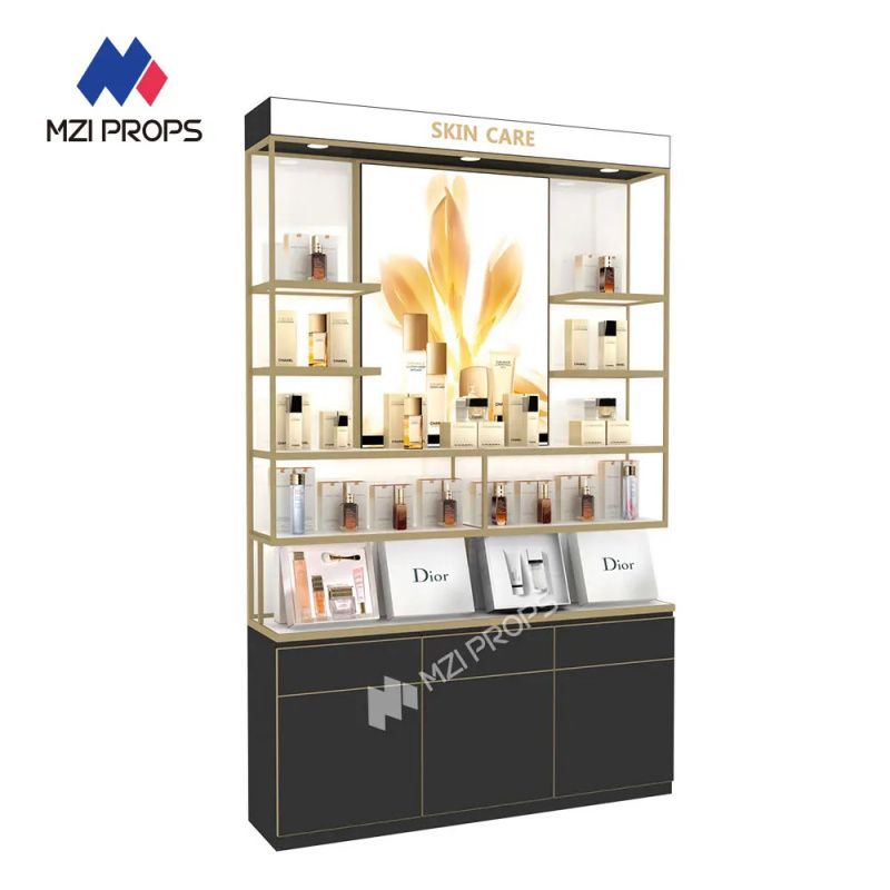 맞춤형 고급 화장품 진열대, LED 조명이 있는 명품  - Luxury Skincare Display 리뷰 및 가격