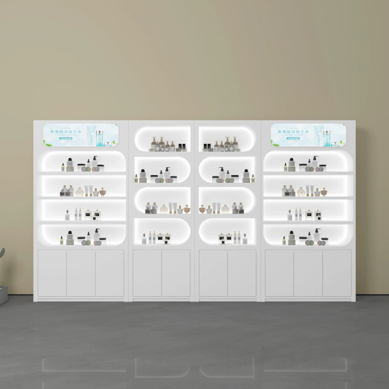 북유럽 미니멀리스트 뷰티 살롱 디스플레이 캐비닛 현대적 - Luxury Skincare Display 리뷰 및 가격