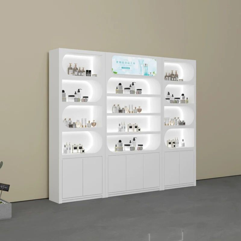 북유럽 미니멀리스트 뷰티 살롱 디스플레이 캐비닛 현대적 - Luxury Skincare Display 리뷰 및 가격